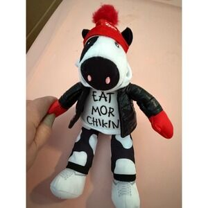 Chick-fil-A Eat Mor Chikin Plush Cow Winter Puffer Jacket Beanie Collectible